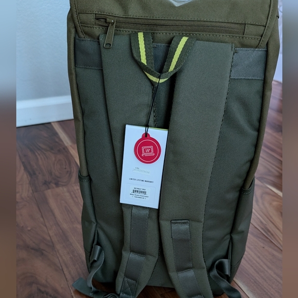 Herschel Supply Co Retreat Pro Military Olive / Ivy / Lime Backpack Nwt ❤️ - Picture 6 of 9